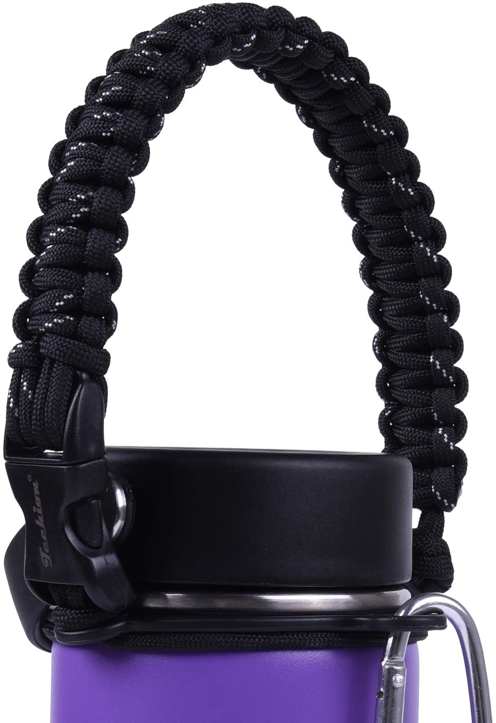 Paracord Handle Survival Strap Cord Fits Wide Mouth Water Bottles 12oz to 64 oz 