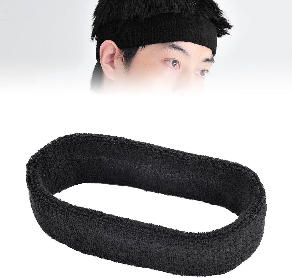 thumbnail interactive-video image 1 of Wristbands Sweatband Set 9 Pieces, Including 3 Headband And 6 Wristbands ( Black 1 of 11